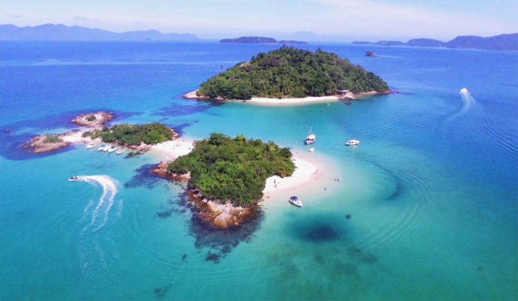 Ilha Cataguas vista de cima